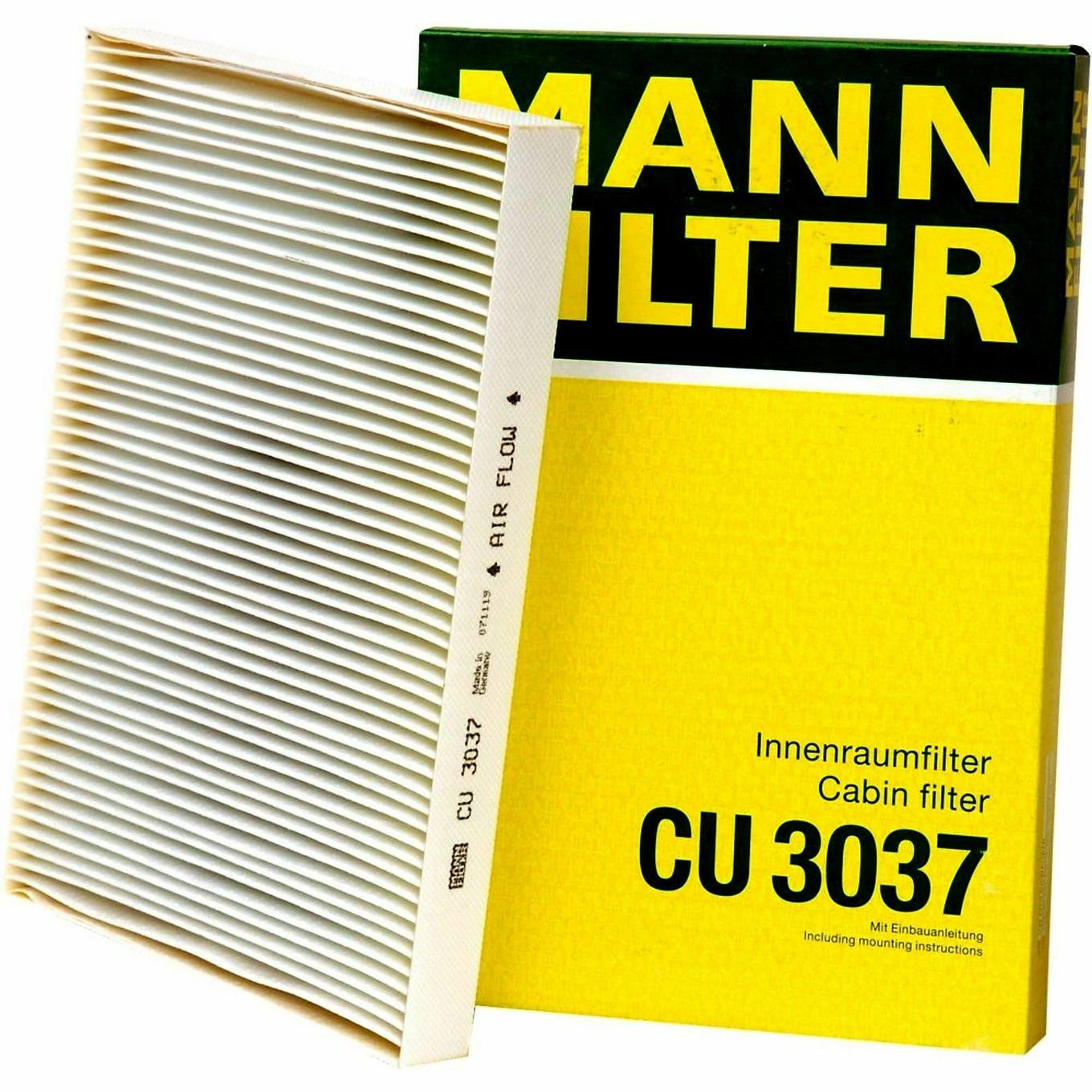 Audi Cabin Air Filter 4B0819439C - MANN-FILTER CU3037